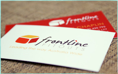Frontline Fitouts Business Card Design