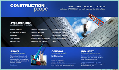 Construction People Website Design