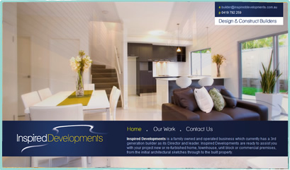 Inspired Developments Website Design